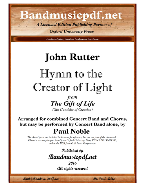 The Gift of Life 3. Hymn to the Creator of Light