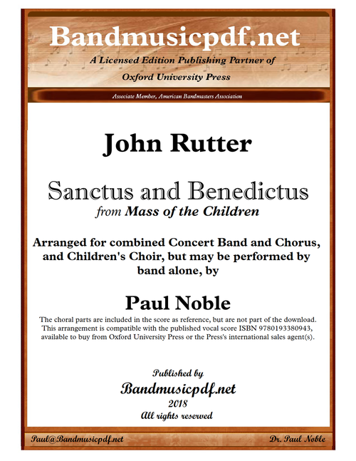 Sanctus and Benedictus, from Mass of the Children