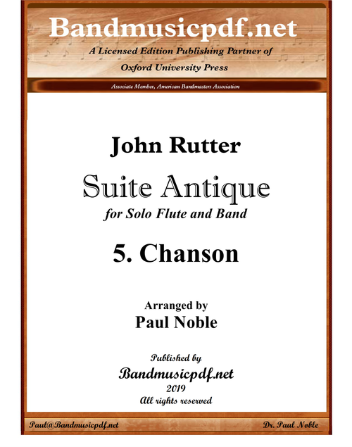 Suite Antique 5. Chanson