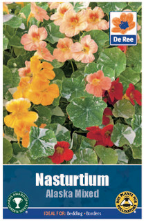 Nasturtium 'Alaska Mixed' Seeds