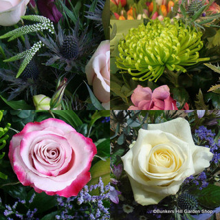 Flower selection in craft paper £25