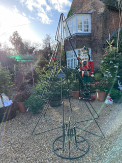 Solid Steel Christmas Tree - Handmade