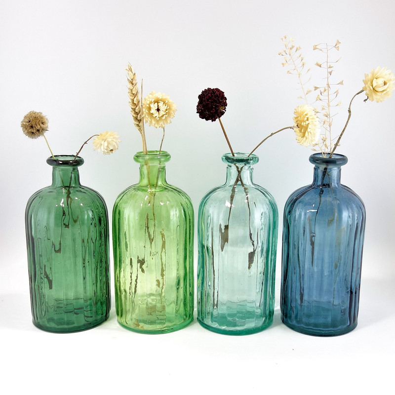 Ripple Bottle Vase 20cm (4 Colours)