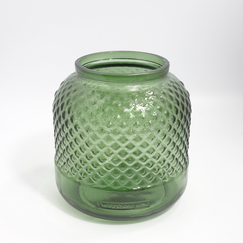 Diamond Vase / Tealight holder 19cm - Sage Green