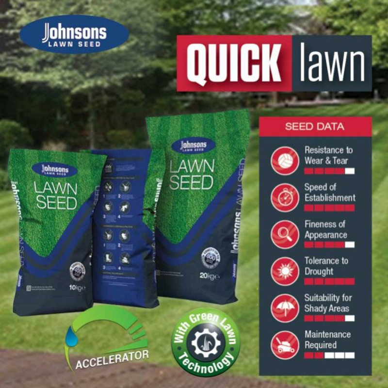 Johnsons Quick Lawn with accelerator 10kg