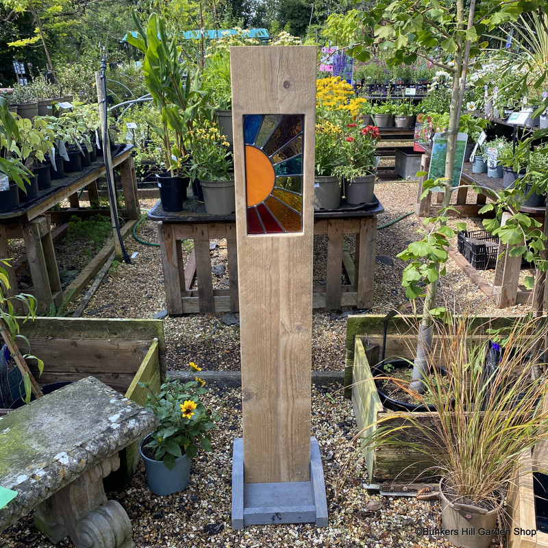 Stained Glass Garden Sculpture - Sunburst