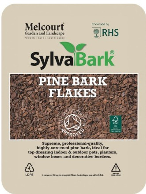 Melcourt Pine Bark Flakes 50L - Pallet of 60 bags Melcourt Pine Bark Flakes 50L - Pallet of 60 bags