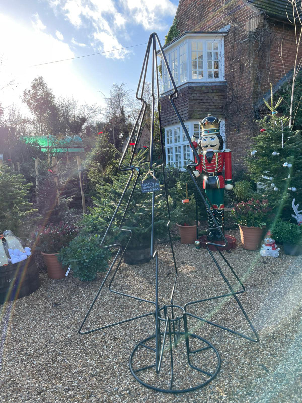 Solid Steel Christmas Tree - Handmade