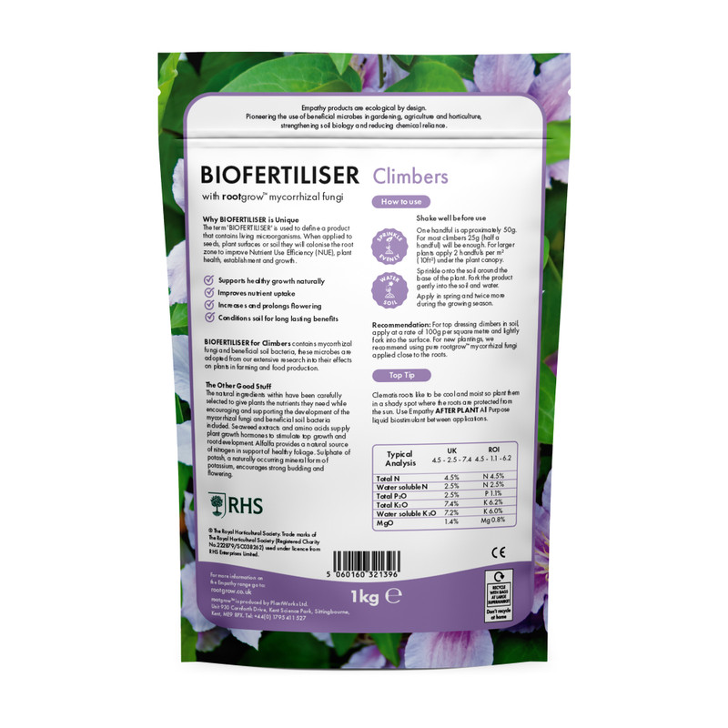 Biofertiliser for Climbers & Flowering Plants (granular) 1kg