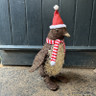 Medium brushwood penguin with scarf & hat