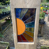 Stained Glass Garden Sculpture - Sunburst