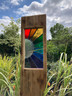 Stained Glass Garden Sculpture - Sunburst