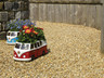 Glazed Camper Van Planter - Red