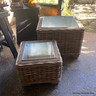 Square rattan planter with metal insert (2 sizes)