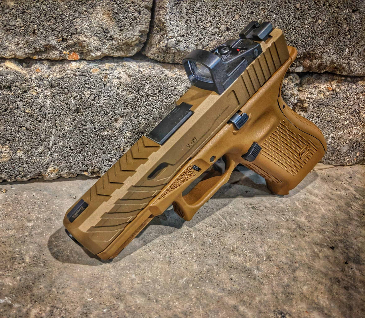 Glock19X アラベスク彫刻 スライド Combat Package for Glock 19X (Service) - ZR Tactical Solutions