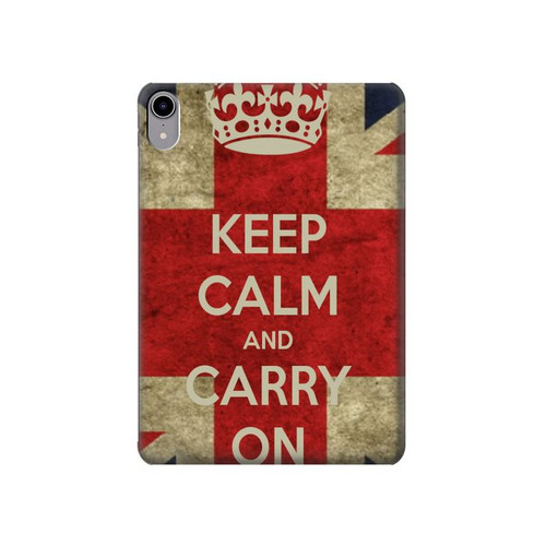 W0674 Keep Calm and Carry On Tablet Hard Case For iPad mini 6, iPad mini (2021)