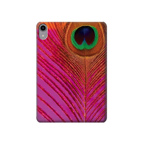 W3201 Pink Peacock Feather Tablet Hard Case For iPad mini 6, iPad mini (2021)