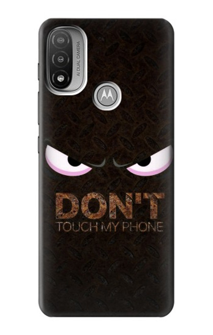 W3412 Do Not Touch My Phone Hard Case and Leather Flip Case For Motorola Moto E20,E30,E40