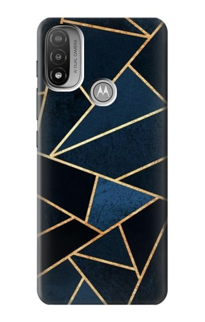 W3479 Navy Blue Graphic Art Hard Case and Leather Flip Case For Motorola Moto E20,E30,E40