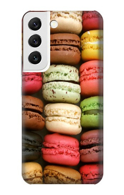 W0080 Macarons Hard Case and Leather Flip Case For Samsung Galaxy S22