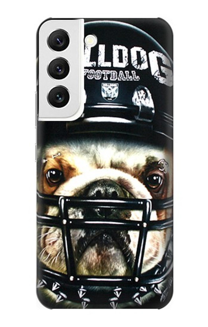 W0098 Bulldog American Football Hard Case and Leather Flip Case For Samsung Galaxy S22