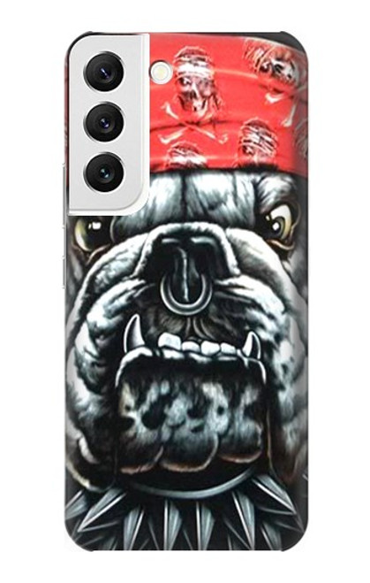 W0100 Bulldog American Football Hard Case and Leather Flip Case For Samsung Galaxy S22