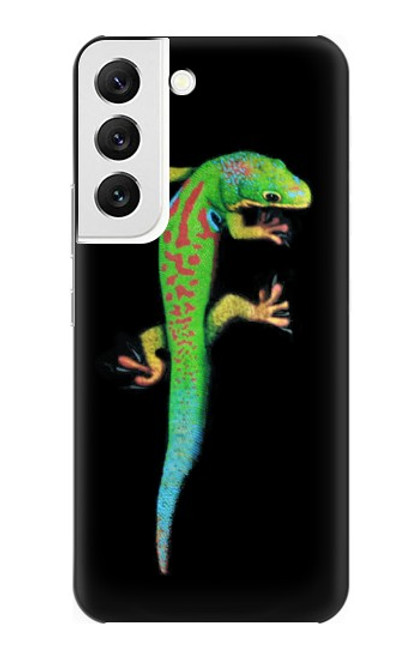 W0125 Green Madagascan Gecko Hard Case and Leather Flip Case For Samsung Galaxy S22