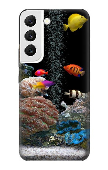 W0226 Aquarium Hard Case and Leather Flip Case For Samsung Galaxy S22