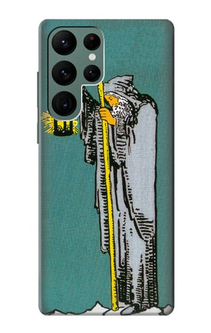 W3741 Tarot Card The Hermit Hard Case and Leather Flip Case For Samsung Galaxy S22 Ultra
