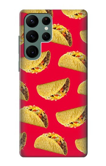 W3755 Mexican Taco Tacos Hard Case and Leather Flip Case For Samsung Galaxy S22 Ultra