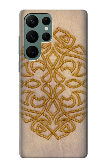 W3796 Celtic Knot Hard Case and Leather Flip Case For Samsung Galaxy S22 Ultra