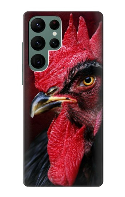 W3797 Chicken Rooster Hard Case and Leather Flip Case For Samsung Galaxy S22 Ultra