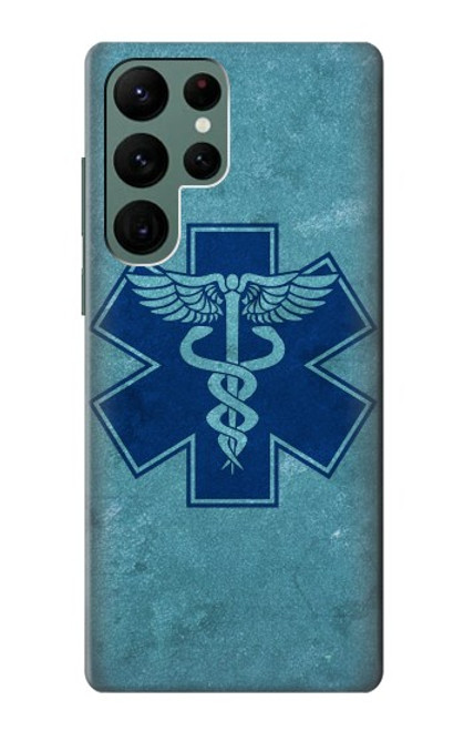 W3824 Caduceus Medical Symbol Hard Case and Leather Flip Case For Samsung Galaxy S22 Ultra
