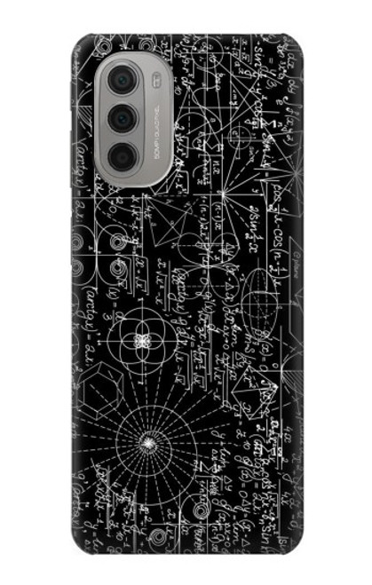 W3808 Mathematics Blackboard Hard Case and Leather Flip Case For Motorola Moto G51 5G