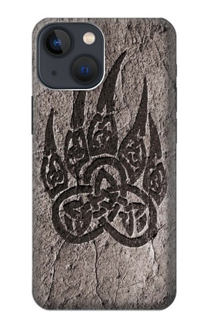 W3832 Viking Norse Bear Paw Berserkers Rock Hard Case and Leather Flip Case For iPhone 13 mini