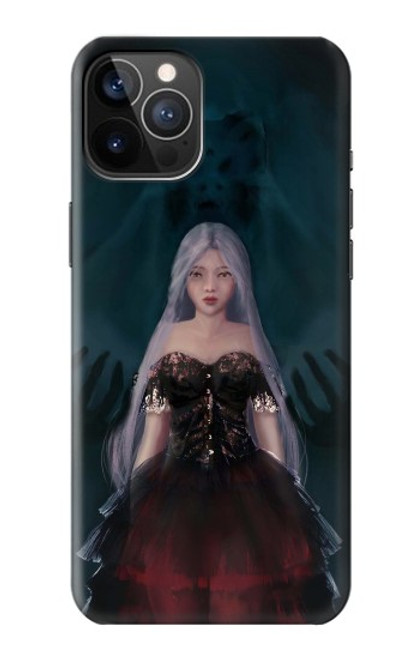 W3847 Lilith Devil Bride Gothic Girl Skull Grim Reaper Hard Case and Leather Flip Case For iPhone 12, iPhone 12 Pro