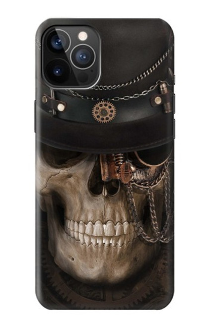 W3852 Steampunk Skull Hard Case and Leather Flip Case For iPhone 12, iPhone 12 Pro