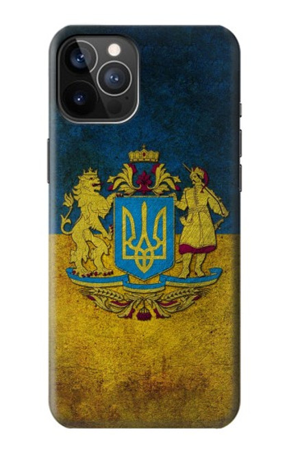 W3858 Ukraine Vintage Flag Hard Case and Leather Flip Case For iPhone 12, iPhone 12 Pro