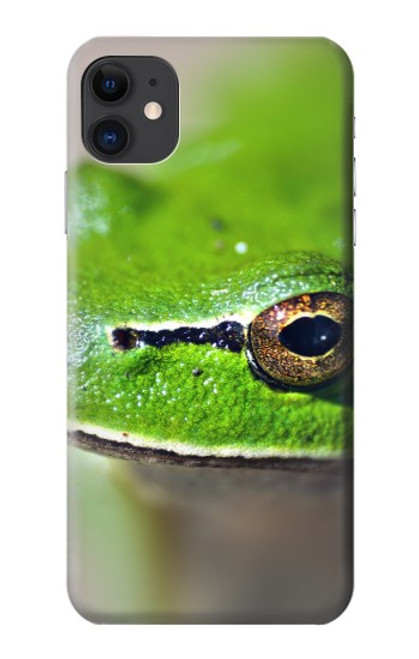 W3845 Green frog Hard Case and Leather Flip Case For iPhone 11