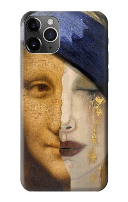 W3853 Mona Lisa Gustav Klimt Vermeer Hard Case and Leather Flip Case For iPhone 11 Pro
