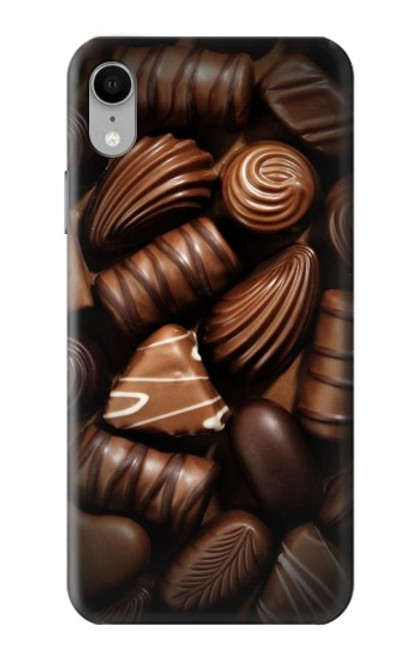 W3840 Dark Chocolate Milk Chocolate Lovers Hard Case and Leather Flip Case For iPhone XR