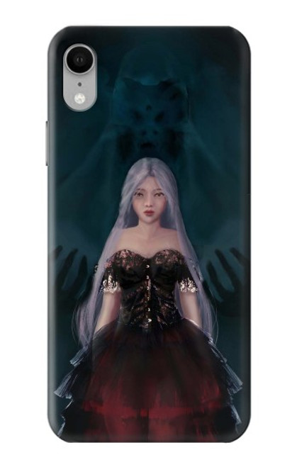 W3847 Lilith Devil Bride Gothic Girl Skull Grim Reaper Hard Case and Leather Flip Case For iPhone XR