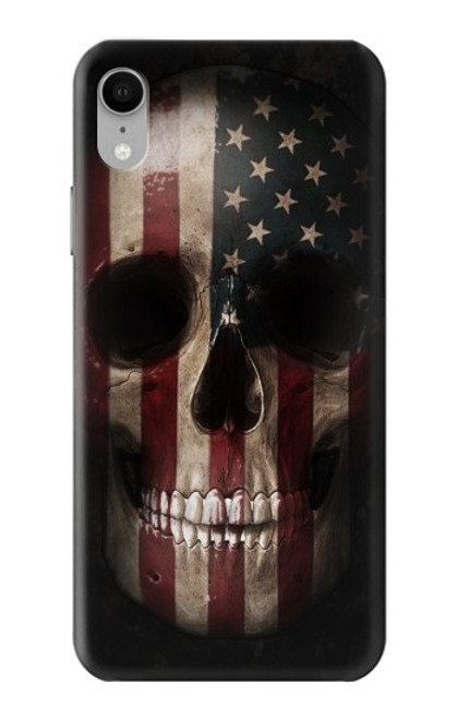 W3850 American Flag Skull Hard Case and Leather Flip Case For iPhone XR
