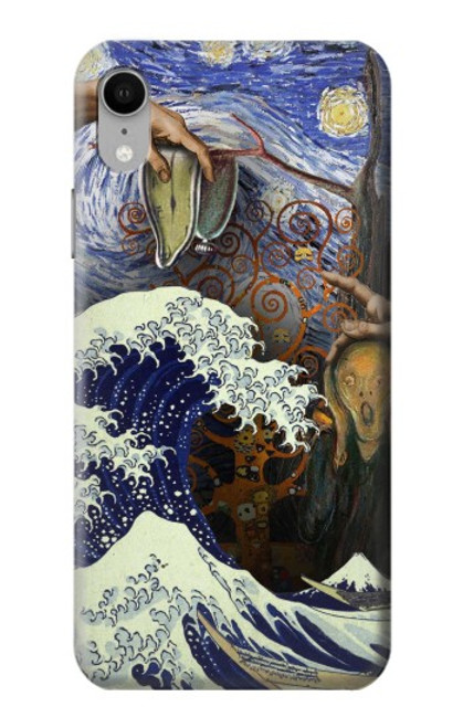 W3851 World of Art Van Gogh Hokusai Da Vinci Hard Case and Leather Flip Case For iPhone XR