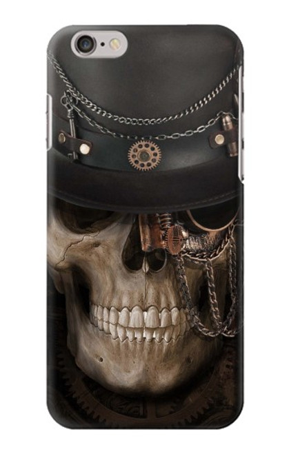 W3852 Steampunk Skull Hard Case and Leather Flip Case For iPhone 6 6S