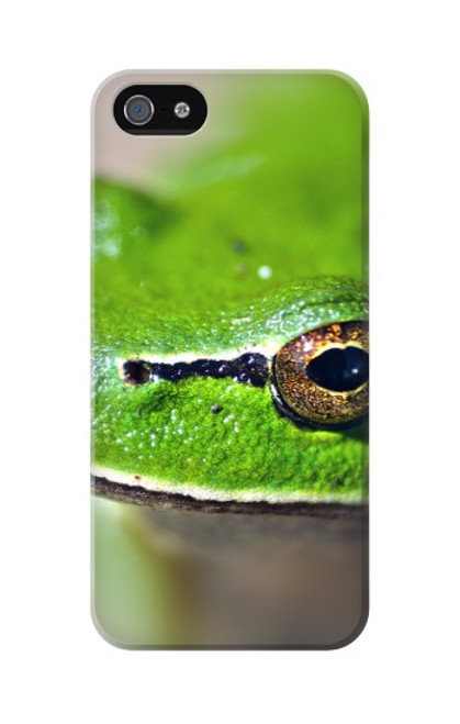 W3845 Green frog Hard Case and Leather Flip Case For iPhone 5 5S SE