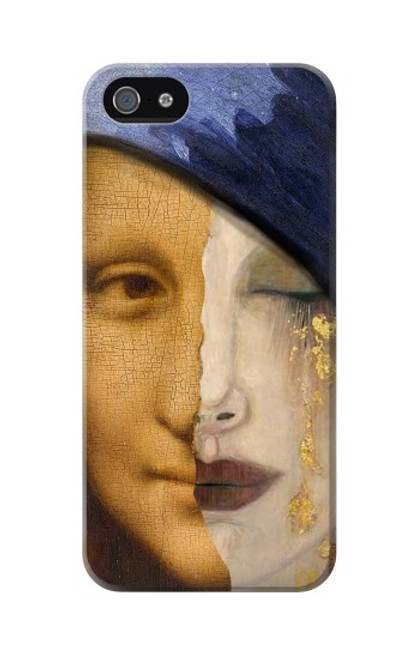 W3853 Mona Lisa Gustav Klimt Vermeer Hard Case and Leather Flip Case For iPhone 5 5S SE