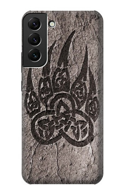 W3832 Viking Norse Bear Paw Berserkers Rock Hard Case and Leather Flip Case For Samsung Galaxy S22 Plus