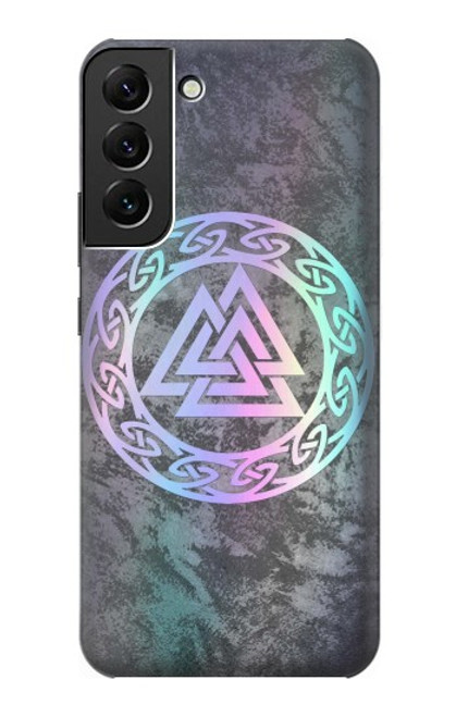 W3833 Valknut Odin Wotans Knot Hrungnir Heart Hard Case and Leather Flip Case For Samsung Galaxy S22 Plus