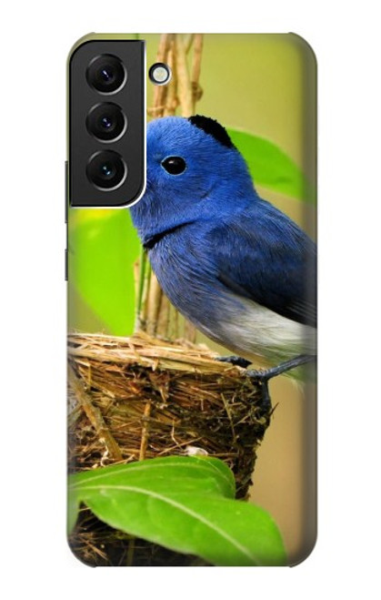 W3839 Bluebird of Happiness Blue Bird Hard Case and Leather Flip Case For Samsung Galaxy S22 Plus